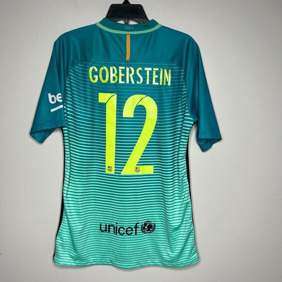 Barcelona FC Football Soccer Shirt Jersey Goberstein Player Nike Size Large - Picture 5 of 5